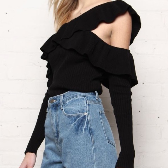 MINKPINK Never Again Cold Shoulder Blouse - Picture 4 of 4